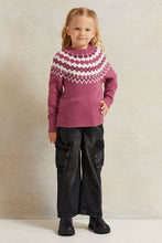 Load image into Gallery viewer, بنطلون جينز كارجو أسود للبنات