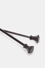 Load image into Gallery viewer, قضيب ستائر قابل للتمديد باللون الأسود