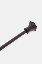 Load image into Gallery viewer, قضيب ستائر قابل للتمديد باللون الأسود