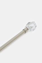 Load image into Gallery viewer, قضيب ستائر قابل للتمديد باللون الفضي