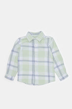 Load image into Gallery viewer, قميص منقوش باللون الأخضر للأولاد الرضع