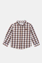 Load image into Gallery viewer, قميص بني منقوش للأولاد الرضع