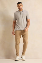Load image into Gallery viewer, قميص بولو رمادي سادة للرجال