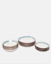 Load image into Gallery viewer, طقم عشاء أزرق (16 قطعة)