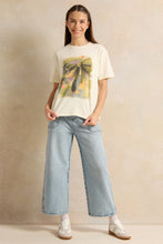 Load image into Gallery viewer, تي شيرت مطبوع باللون الكريمي للفتيات الكبيرات