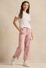 Load image into Gallery viewer, بنطلون كارجو وردي للفتيات الكبيرات