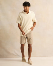 Load image into Gallery viewer, قميص بولو جاكار رجالي باللون البيج