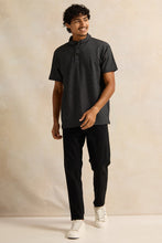 Load image into Gallery viewer, قميص بولو رمادي سادة للرجال