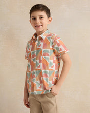 Load image into Gallery viewer, قميص برتقالي مطبوع للأولاد