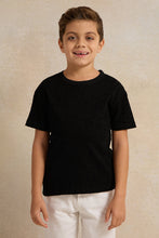 Load image into Gallery viewer, تي شيرت جاكار أسود للأولاد