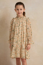 Load image into Gallery viewer, فستان بناتي أصفر مطبوع عليه زهور