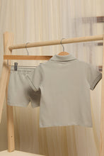 Load image into Gallery viewer, طقم ملابس كاجوال رمادي للأولاد الرضع (قطعتين)