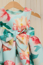 Load image into Gallery viewer, فستان سكوبا زهري أزرق للبنات الرضع