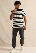 Load image into Gallery viewer, بنطال رياضي رجالي من قماش قطني مائل باللون الفحمي