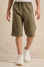 Load image into Gallery viewer, شورت جينز زيتوني سهل الارتداء للأولاد الكبار