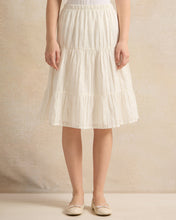 Load image into Gallery viewer, تنورة بيضاء مزخرفة للفتيات الكبيرات