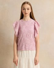 Load image into Gallery viewer, بلوزة مزينة باللون الأرجواني للفتيات الكبيرات