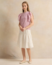 Load image into Gallery viewer, بلوزة مزينة باللون الأرجواني للفتيات الكبيرات