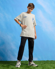 Load image into Gallery viewer, تي شيرت رمادي مطبوع كبير الحجم للأولاد الكبار