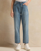 Load image into Gallery viewer, بنطلون جينز أزرق مناسب للأمهات من سن 12 عامًا