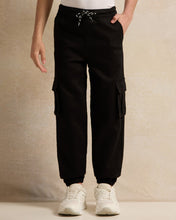 Load image into Gallery viewer, بنطال رياضي أسود للأولاد الكبار