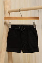 Load image into Gallery viewer, شورت قصير للأطفال الصغار باللون الأسود والأزرق