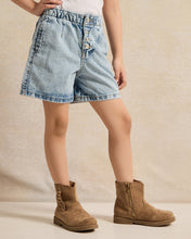 Load image into Gallery viewer, شورت جينز أزرق للبنات