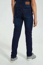 Load image into Gallery viewer, Navy Slim Fit Jean جينز بقصة سليم فت باللون الكحلي