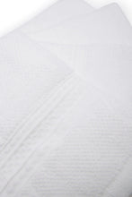 Load image into Gallery viewer, طقم مناشف وجه باللون الأبيض (4 قطع)