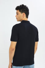 Load image into Gallery viewer, قميص بولو بياقة باللون الأسود للرجال
