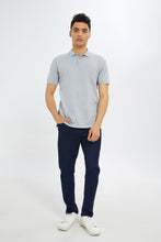 Load image into Gallery viewer, بنطلون جينز بخمسة جيوب باللون الكحلي للرجال