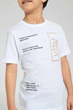 Load image into Gallery viewer, White Printed T-Shirt