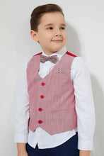 Load image into Gallery viewer, Red And White Shirt Set (3 Piece) طقم تيشيرت باللون الأحمر والأبيض (3 قطع)