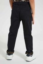 Load image into Gallery viewer, Black Reverse Print Jean