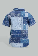 Load image into Gallery viewer, Blue Paisley Casual Set For Baby Boys (2 Piece) طقم كاجوال مطبوع باللون الأزرق للأولاد الرضع (قطعتين)