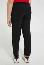 Load image into Gallery viewer, Black Chino Trouser بنطلون تشينو باللون الأسود