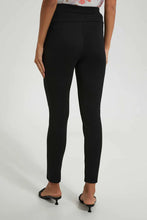 Load image into Gallery viewer, Black Legging With Buttons ليغينغ باللون الأسود مزين بأزرار