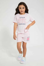 Load image into Gallery viewer, Pink Printed Casual Set (2 Piece) طقم كاجوال مطبوع باللون الوردي (قطعتين)
