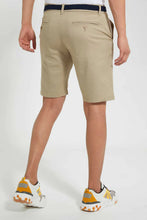 Load image into Gallery viewer, Beige Chino Short With Belt شورت تشينو بحزام باللون البيج