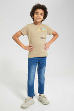 Load image into Gallery viewer, بنطلون جينز باللون الأزرق