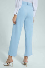 Load image into Gallery viewer, بنطلون واسع مطرز باللون الأزرق