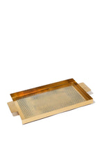 Load image into Gallery viewer, صينية ديكور مستطيلة باللون الذهبي