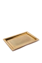 Load image into Gallery viewer, صينية ديكور مستطيلة باللون الذهبي