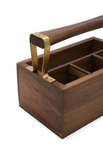 Load image into Gallery viewer, سلة أدوات مطبخ باللون البني