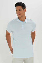 Load image into Gallery viewer, قميص بولو باللون الأزرق للرجال