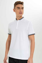 Load image into Gallery viewer, قميص بولو باللون الأبيض للرجال