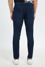 Load image into Gallery viewer, بنطلون سهل الإرتداء باللون الكحلي للرجال