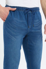 Load image into Gallery viewer, بنطلون سهل الإرتداء باللون الأزرق للرجال