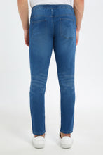 Load image into Gallery viewer, بنطلون سهل الإرتداء باللون الأزرق للرجال