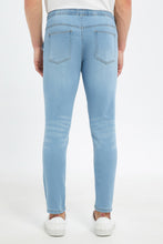 Load image into Gallery viewer, بنطلون سهل الإرتداء باللون الأزرق للرجال